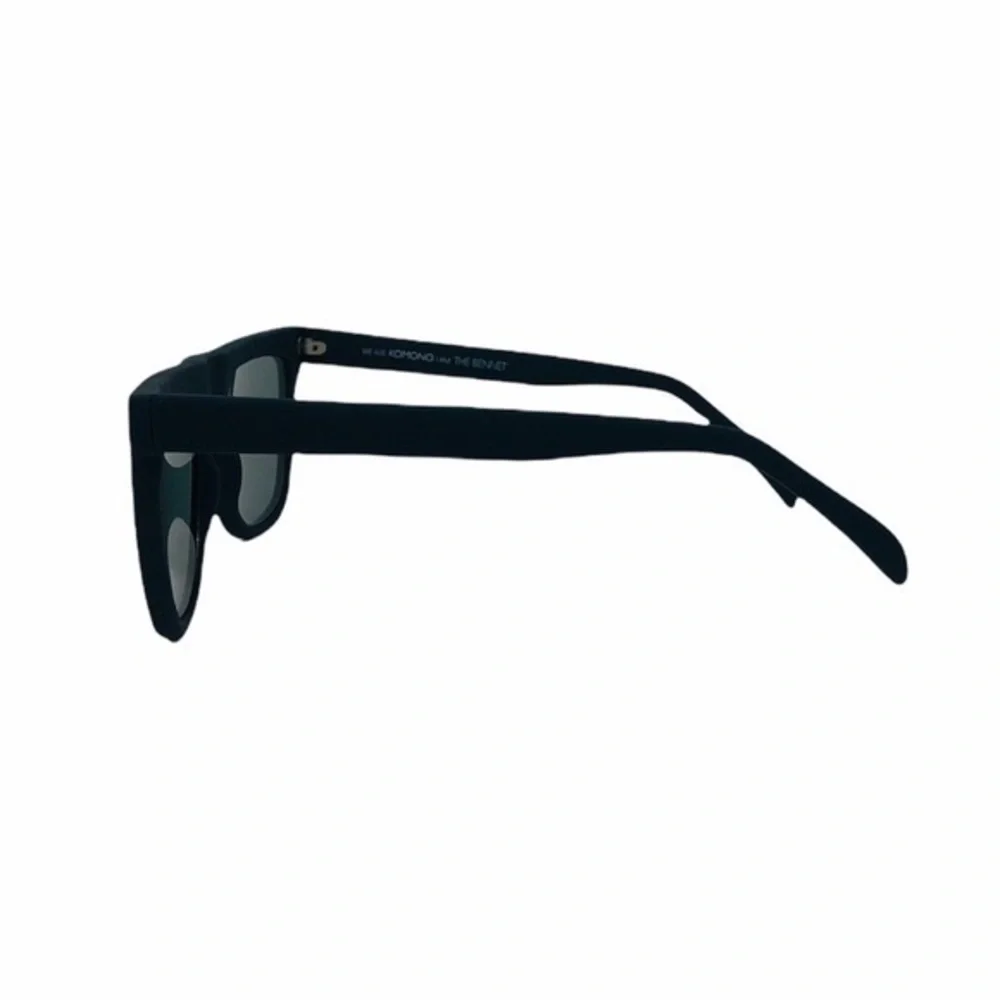 KOMONO Bennet Midnight Blue Rubber Sunglasses NWT